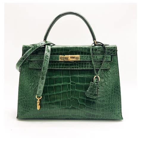 green Hermes handbags